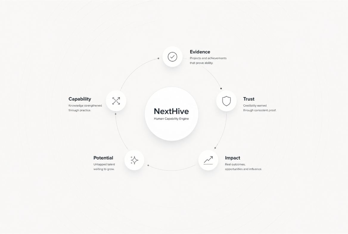 The Five stages of the human capability development lifecycle